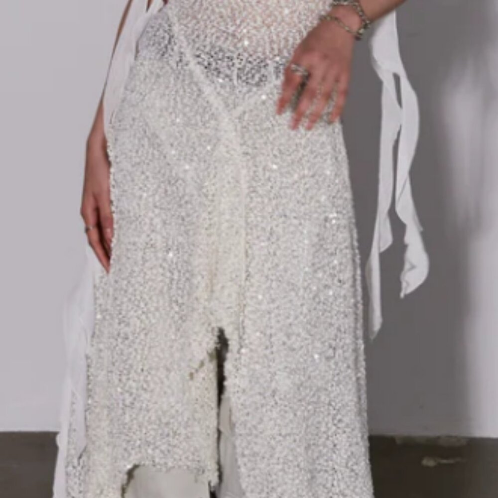 Jnylon Studios Sequin Mesh Layered Dress - Picture 3 of 3